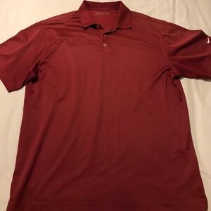 Nike Golf Polo Dri Fit Performance Red Short Sleeve Athletic Mens Sz XL